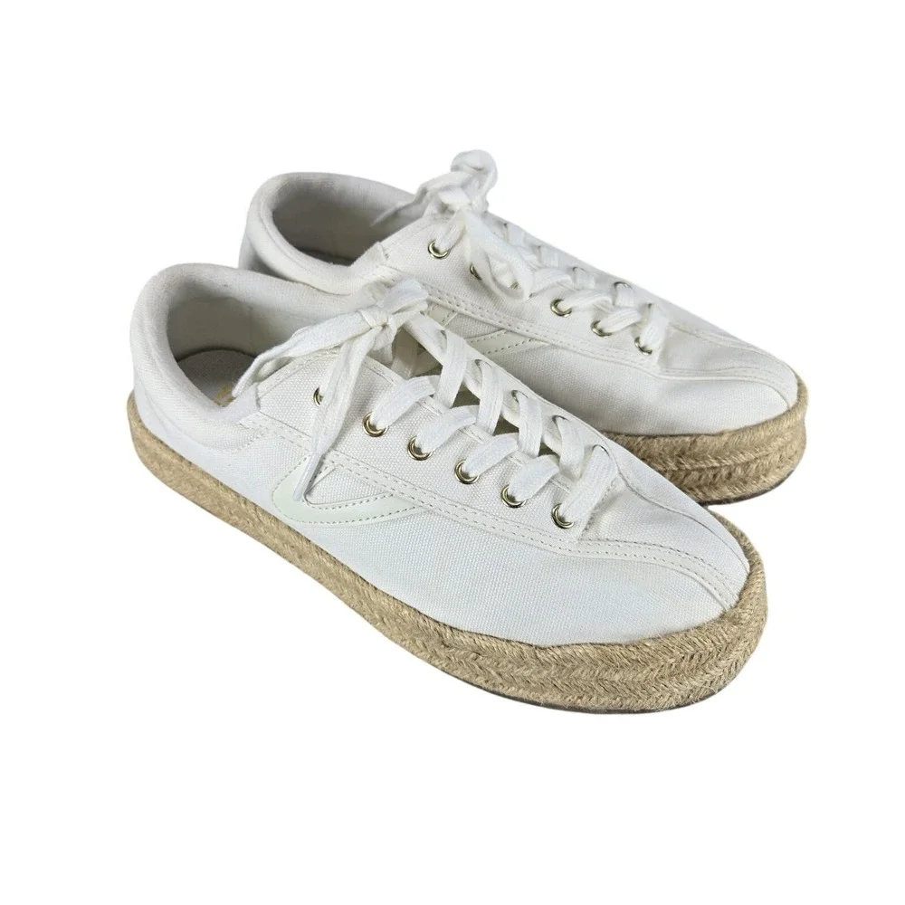 Tretorn Women's Nylite Plus Espadrille Canvas Sneaker Platform US Size 8.5M